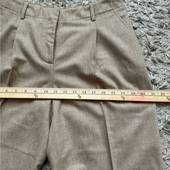 Lafayette 148 Rivington Finite Wool Cashmere Pants Mocha Melange Size 2 - Picture 11 of 16